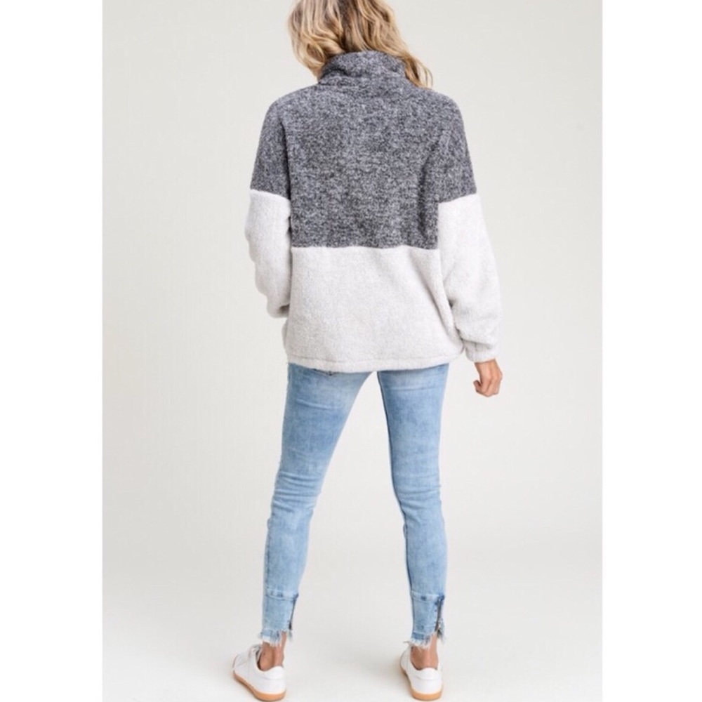 🔥Drew Outdoorsy Two Tone Zipper Pullover, S-XXL - Picture 4 of 8